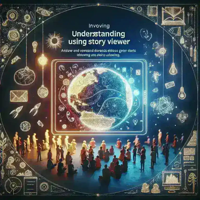 Alt text: "Ilustrasi penonton cerita menggunakan Story Viewer di perangkat mobile, menggambarkan cara memahami dan memanfaatkan fitur ini dalam platform media sosial."